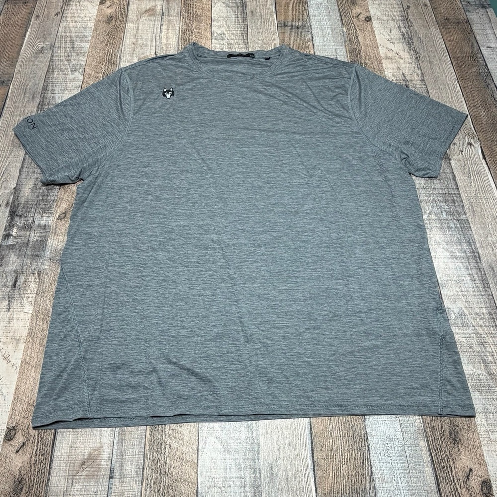 Greyson Sport Performance T Shirt Men's 2XL Gray Athletic Golf Performance Wolf